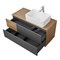 1A2469K1TEKA0 Набор: 1A246901TEKA0 Тумба-умывальник Терра 105 Дуб Кантри/Антрацит/ 732700B000 Раковина Мила 1A2469K1TEKA0
