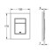 Клавиша смыва Grohe Skate Cosmopolitan 37535SH0 Альпин-белая gr_37535SH0