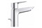 Смеситель для раковины GROHE BauEdge 23758001 с ограничителем температуры и рычажным донным клапаном, хром gr_23758001