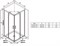 Душевой уголок Ravak Blix BLSRV2-80 80x80 X1LM40300Z1 профиль Черный стекло Transparent X1LM40300Z1