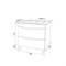 Тумба с раковиной Iddis  Cloud белая,  60 см (CLO60WFi95K) CLO60WFi95K