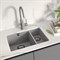Кухонная мойка Lemark Sinara 550.2-U 9910079, 55 см, искусственный камень, антрацит 9910079