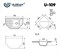 Кухонная мойка Ulgran U-109-310, серый (U-109-310) U-109-310