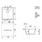 Мойка кухонная ULGRAN Quartz Forte 505-09, асфальт Forte 505-09