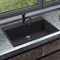 Мойка кухонная ULGRAN Quartz Forte 760-07, уголь Forte 760-07