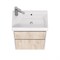 Тумба под раковину Dreja Slim 55 99.0500 подвесная Дуб кантри, Белый глянец 99.0500