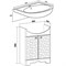 Тумба под раковину Runo  (под умывальник Уют 60) Авила 60 (00000001045) run_00000001045