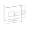 Клавиша смыва DK Quadro DB1519003 Золото матовое DB1519003