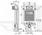Смывной бачок Alcaplast Alcamodul A100/1000 для унитаза со смывным бачком без клавиши смыва A100/1000