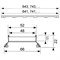 Дизайн-решетка TECE Drainline Plate II 600872, 80 см под плитку 600872
