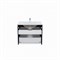 Тумба с умывальником IDDIS подвесная 60 см белая/черный мрамор Cloud (CLO60B0i95K) CLO60B0i95K