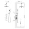 Душевая система встроенная с термостатом Timo Saona черное золото (SX-2399/18SM) SX-2399/18SM