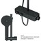 Душевая система AM.PM Inspire V2.0 F0750A422 с термостатом, Черная матовая F0750A422