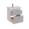 Тумба под раковину Lemark Combi 70 см, подвесная/напольная, корпус белый глянец, фасад бетон матовый, LM03C70T-Beton LM03C70T-Beton