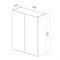 Шкаф Lemark Buno 60 см, подвесной, планка серая матовая, цвет белый глянец, LM04B60SH LM04B60SH