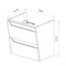 Тумба под раковину Lemark Miano 60 см, подвесная, цвет белый глянец, LM06M60T LM06M60T