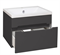 Тумба под раковину Runo графит 1 ящик подвесная (под умывальник Omega 60) Парма 60 (00-00001428) run_00-00001428
