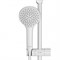 F0190033 Gem душ.комплект: ручн.душ 1 ф-ция d 110 мм, штанга 700, шланг 1 750 мм, белый, шт. F0190033