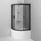 W90G-401A090BT Душевое ограждение Gem Deep 1/4 Rond 90x90 стекло прозрачное, профиль черный матовый, W90G-401A090BT