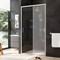 W90G-110-1-195MM Gem Solo Дверь душевая 110х195, стекло матовое, профиль матовый хром W90G-110-1-195MM