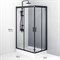 W90G-404-120280-BT Gem Twin Slide 120x80. Душевое ограждение,120x80, профиль черный мат., стекло про W90G-404-120280-BT