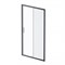 W90G-110-1-195BM Gem Solo Дверь душевая 110х195, стекло матовое, профиль черный матовый W90G-110-1-195BM