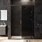 W90G-140-1-195BG Gem Solo Дверь душевая 140х195, стекло тонированное, профиль черный матовый W90G-140-1-195BG