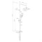 931000000 Eclipse, душ. система: верхний душ 220мм, ручн.душ 3 ф-ии 120 мм, штанга 1010 мм, хром 931000000