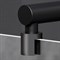W94WI-80-F1-BTE Душевая перегородка X-Joy 80x195, стекло прозр. 6 мм + покрытие, фурнитура черный W94WI-80-F1-BTE