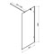 W94WI-80-F1-MTE Душевая перегородка X-Joy 80x195, стекло прозр. 6 мм + покрытие, фурнитура мат хром W94WI-80-F1-MTE