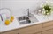 Мойка кухонная Alveus Line Max 110 SAT 610х500х190 нержавеющая сталь, с сифоном 1144603