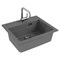 Мойка кухонная Alveus Granital Atrox 30 Concrete-G81 590х500х195 с сифоном, серая 1131995