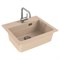 Мойка кухонная Alveus Granital Atrox 30 Terra-G22 590х500х195 с сифоном, песчаный 1131993