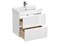 Тумба под раковину подвесная Cersanit Moduo Slim 60 для Moduo Slim 60 белая SB-SZ-MOD-MO60Sl/Wh 64125