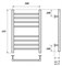 Электрический полотенцесушитель Point Аврора PN10156SE П8 500x600 левый/правый Хром PN10156SE