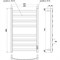 Электрический полотенцесушитель Point Антея PN17858W П8 500x800 диммер справа Белый PN17858W