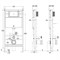 Инсталляция Point Элемент П PN45121 для унитаза без клавиши смыва PN45121