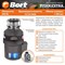 Измельчитель пищевых отходов BORT TITAN Extra (93411812) 93411812