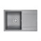 Мойка кухонная Paulmark Flugen PM217850-GRM, 78 см, кварцевая, серый металлик PM217850-GRM