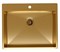 Мойка кухонная Reflexion Iseo RX2260GD, 60 см, нержавеющая сталь, PVD-покрытие золото брашированное RX2260GD